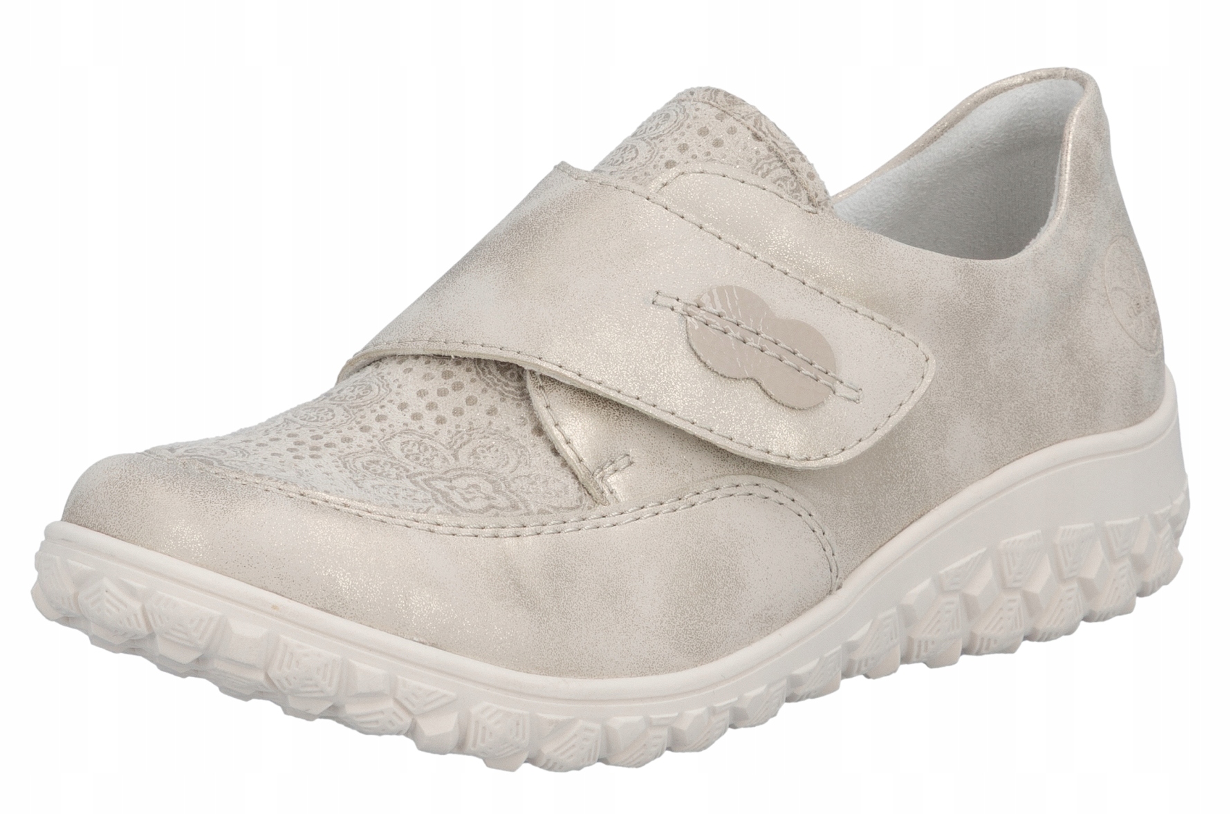 Rieker 59552-45 vel.38 béžové pohodlné dámské polobotky Na Suchý Zip Tuhost H