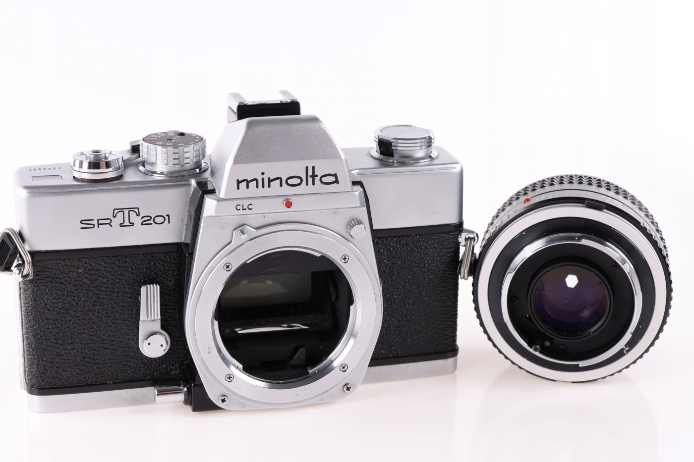Analogowa Minolta SRT 201 + 50mm f1.7 MC Rokkor-PF • Cena, Opinie