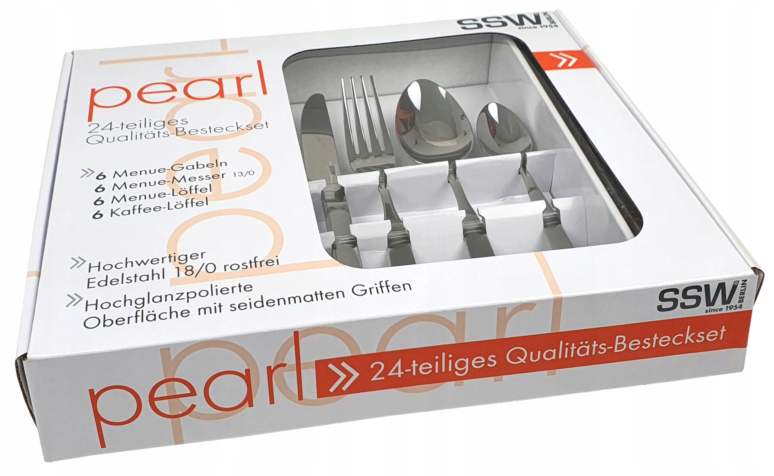 SZTUĆCE 24 ELEMENTY KOMPLET POŁYSK - PEARL Liczba elementów w zestawie 24