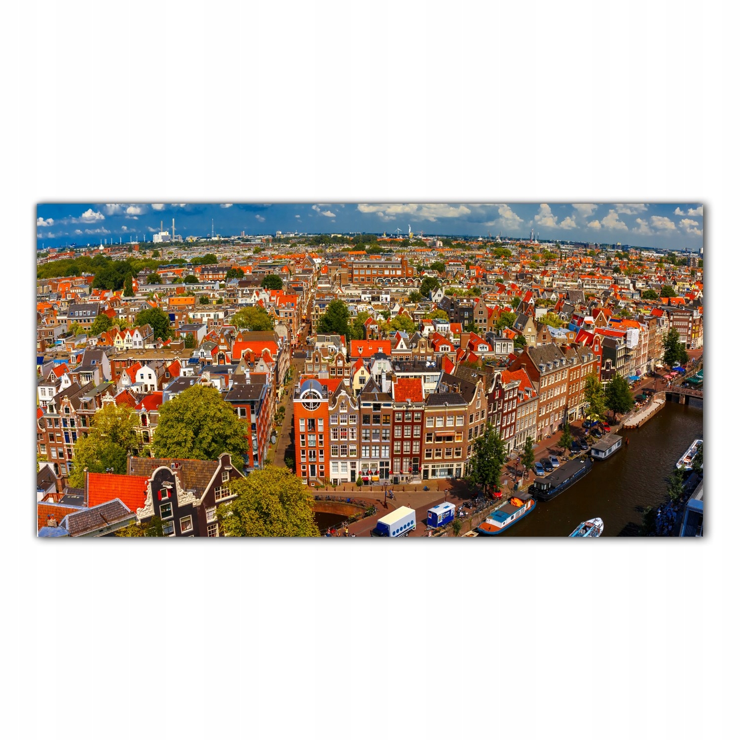 Město Budovy Ulice 100x50 Kuchyňské skleněné panely