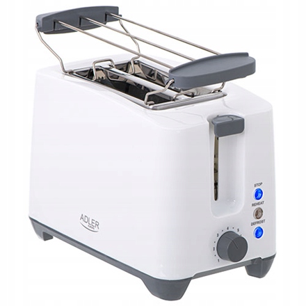 Adler Ad 3216 Toster Moc 750 W Liczba gniazd 2 Materiał obudowy P
