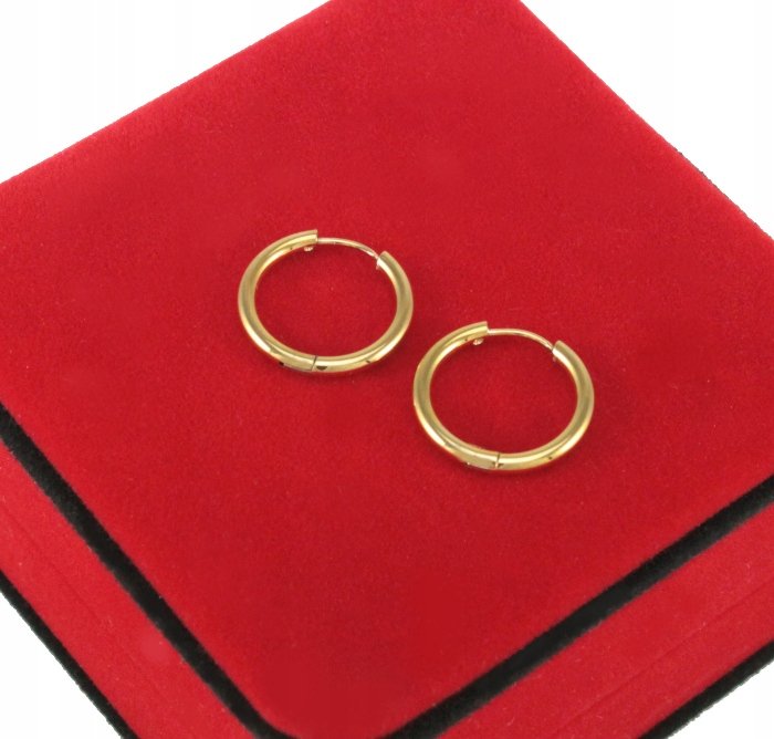 

Kolczyki Złote Kółka 16 mm Stal Chirurgiczna 316 L