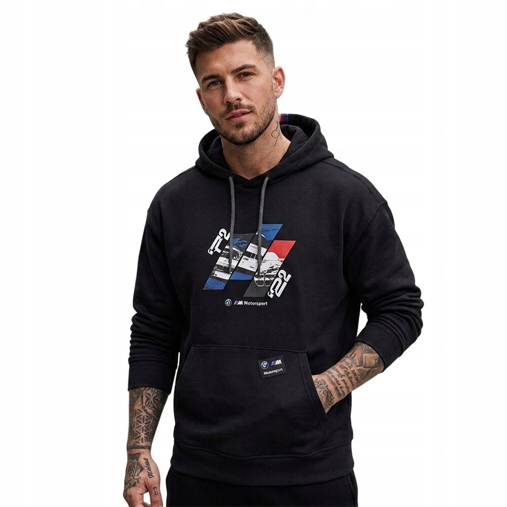 3411 Pánská Mikina Puma Klokanka S Kapucí Bmw Motorsport Mpower Bavlna S