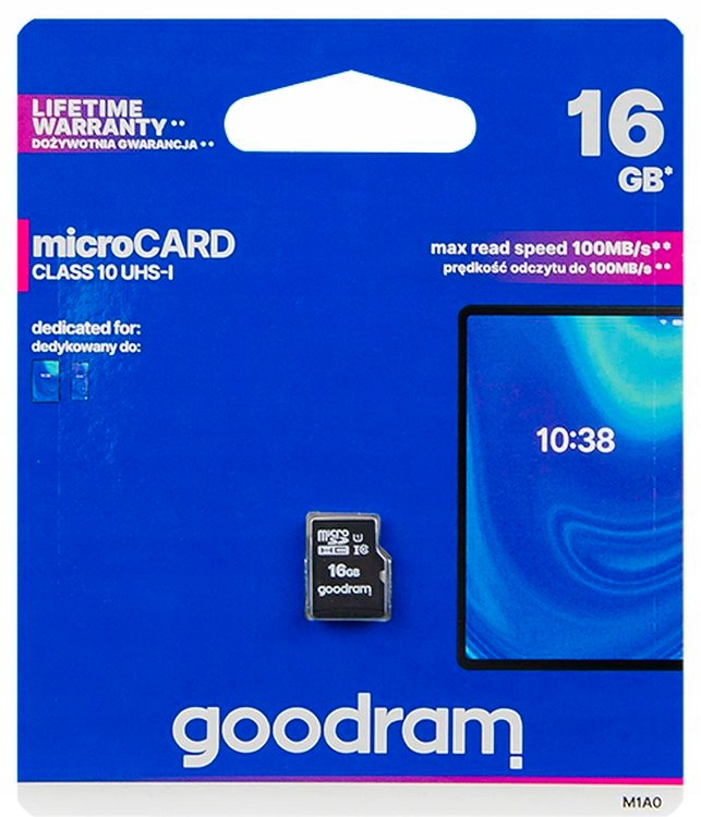 GOODRAM Karta micro SDHC 16GB Class10 UHS-I