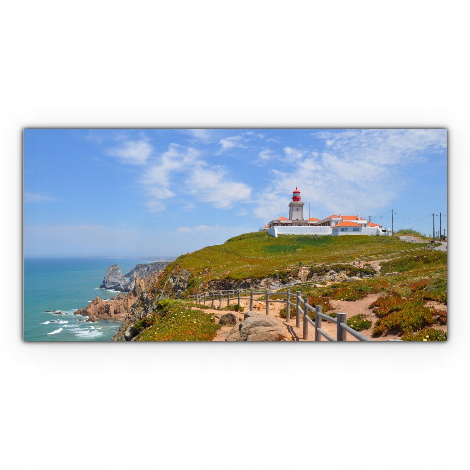 

Obraz canvas na ścianę 120x60 Latarnia Morska Klif