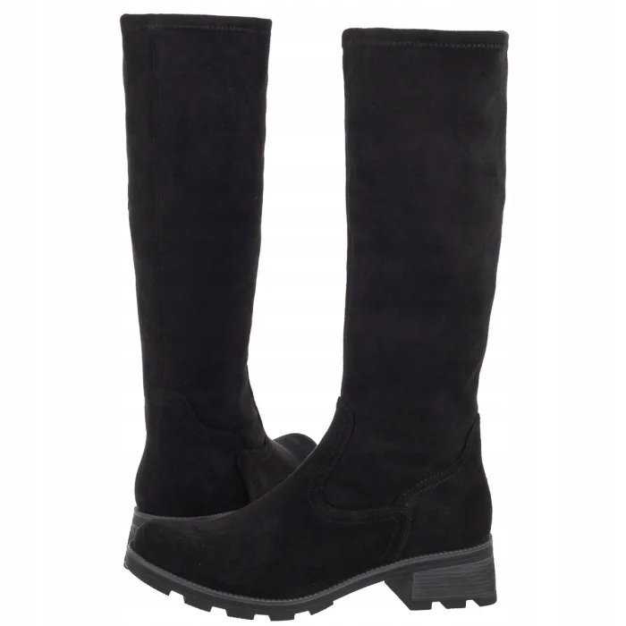 Dámské kozačky Caprice černé 9-26603-43 044 Black Stretch