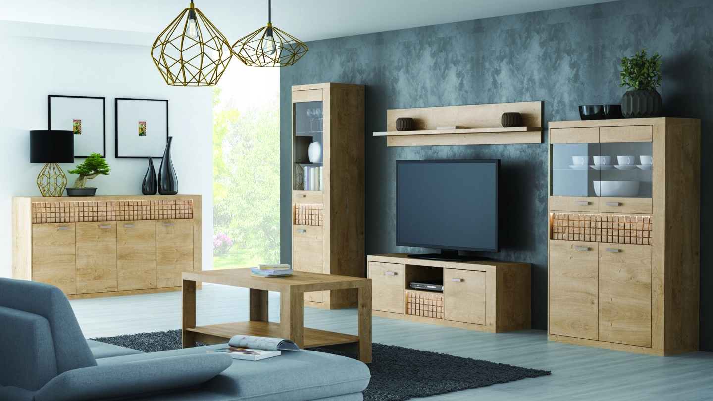 meble NATURAL NAT_05 komoda witryna dąb ribbeck Kod producenta NAT_05