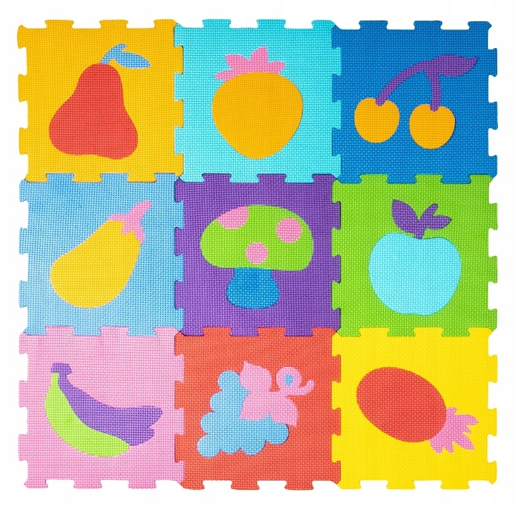 

Mata piankowa Puzzle Owoce Smily Play
