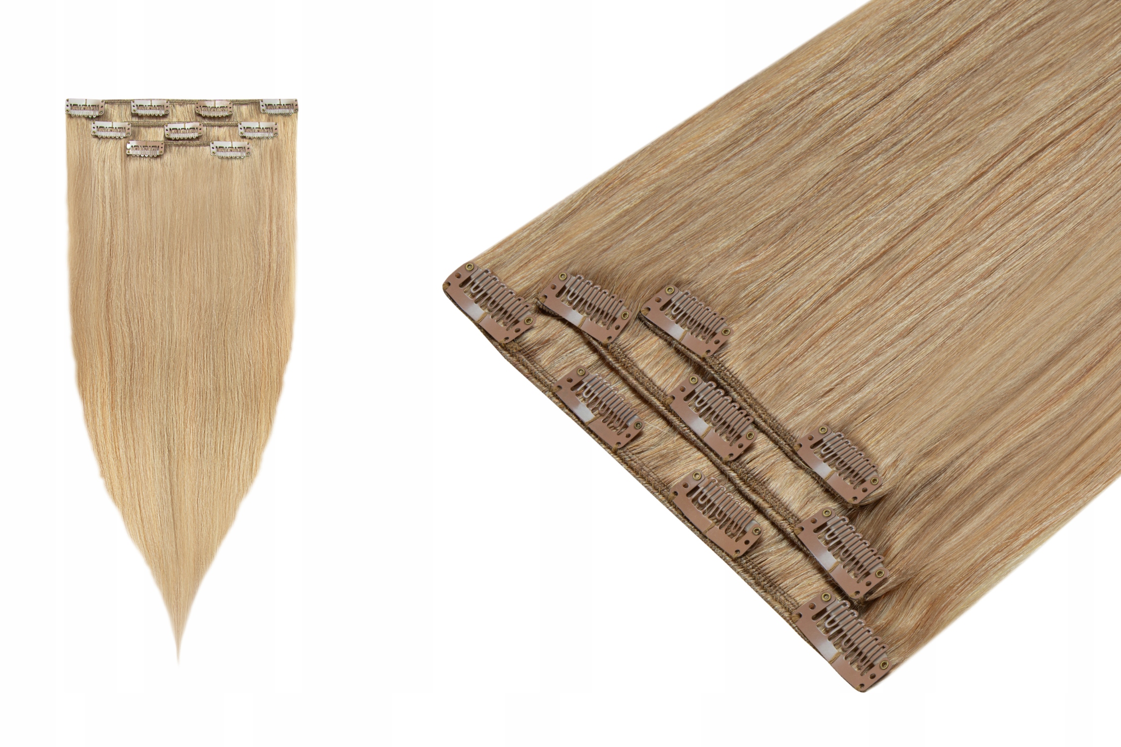 Clip In Příčesek Do Vlasů Přírodní Připínáčky Klipsy 50 cm 3 pásky 60 g BestHair