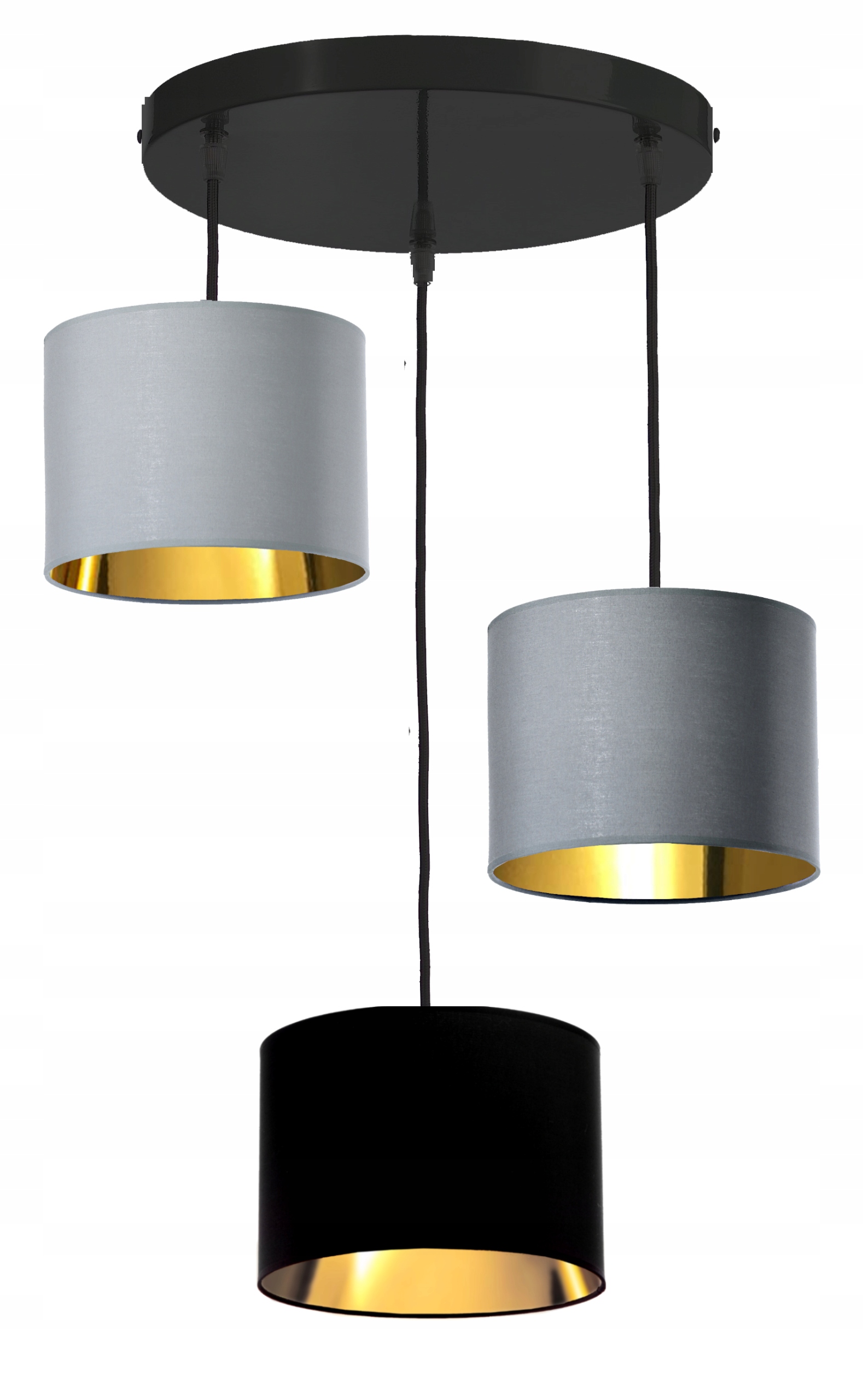 

Lampa Złoty Abażur wisząca sufitowa Led Plafon E27