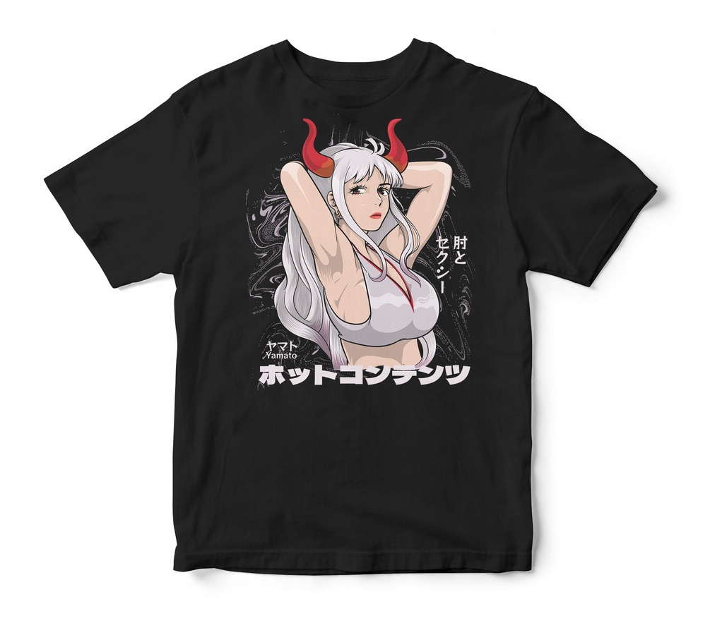 

Koszulka Męska One Piece Yamato Anime Czarna XL