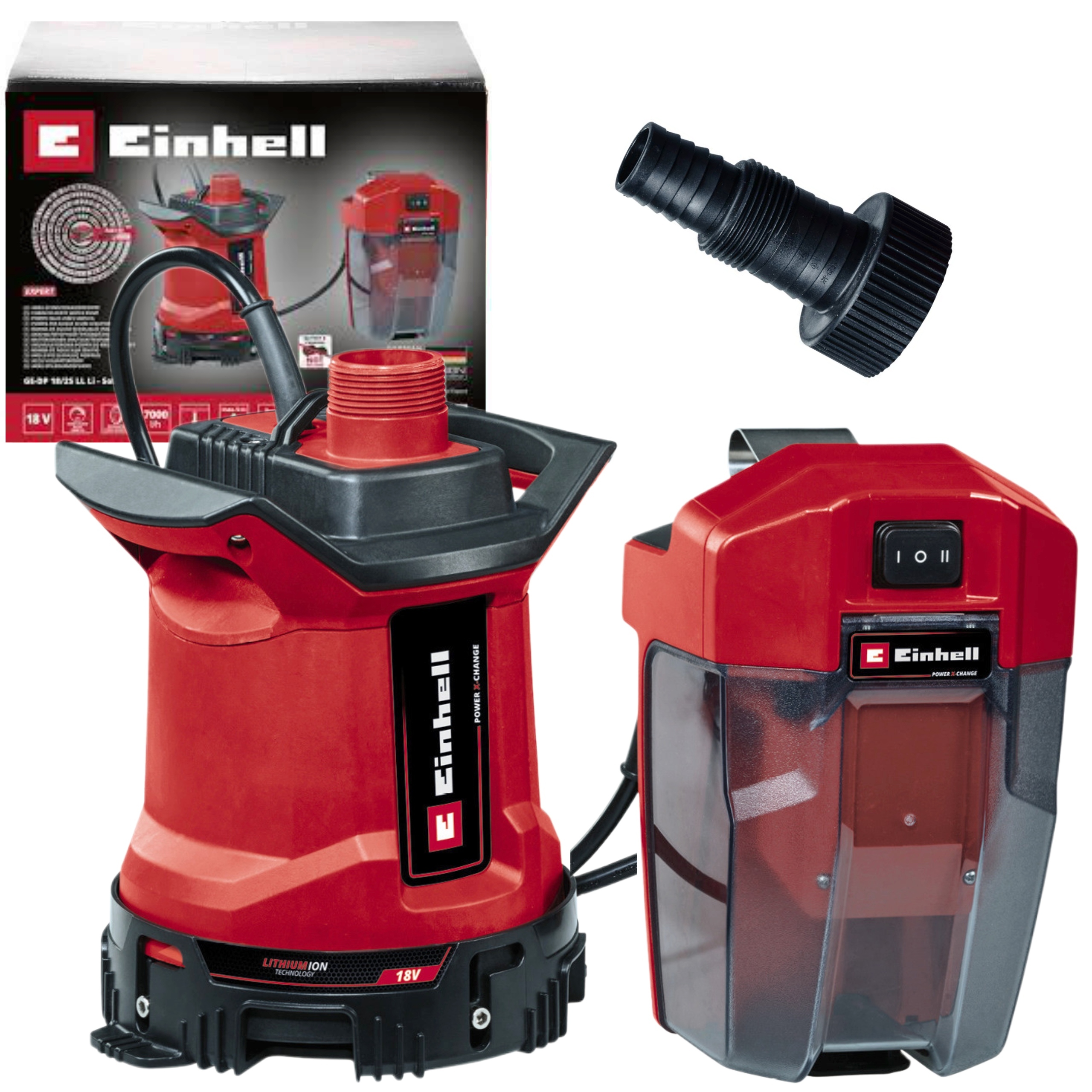 Einhell Ponorná Pumpa Na Špinavú Vodu 18 V 7000 L/h Ge-sp 18/25 LL Li Solo