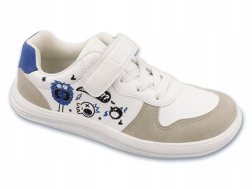 Barefoot Befado Buty dziecięce Sportowe Białe sneakersy skóra eco lekkie 29