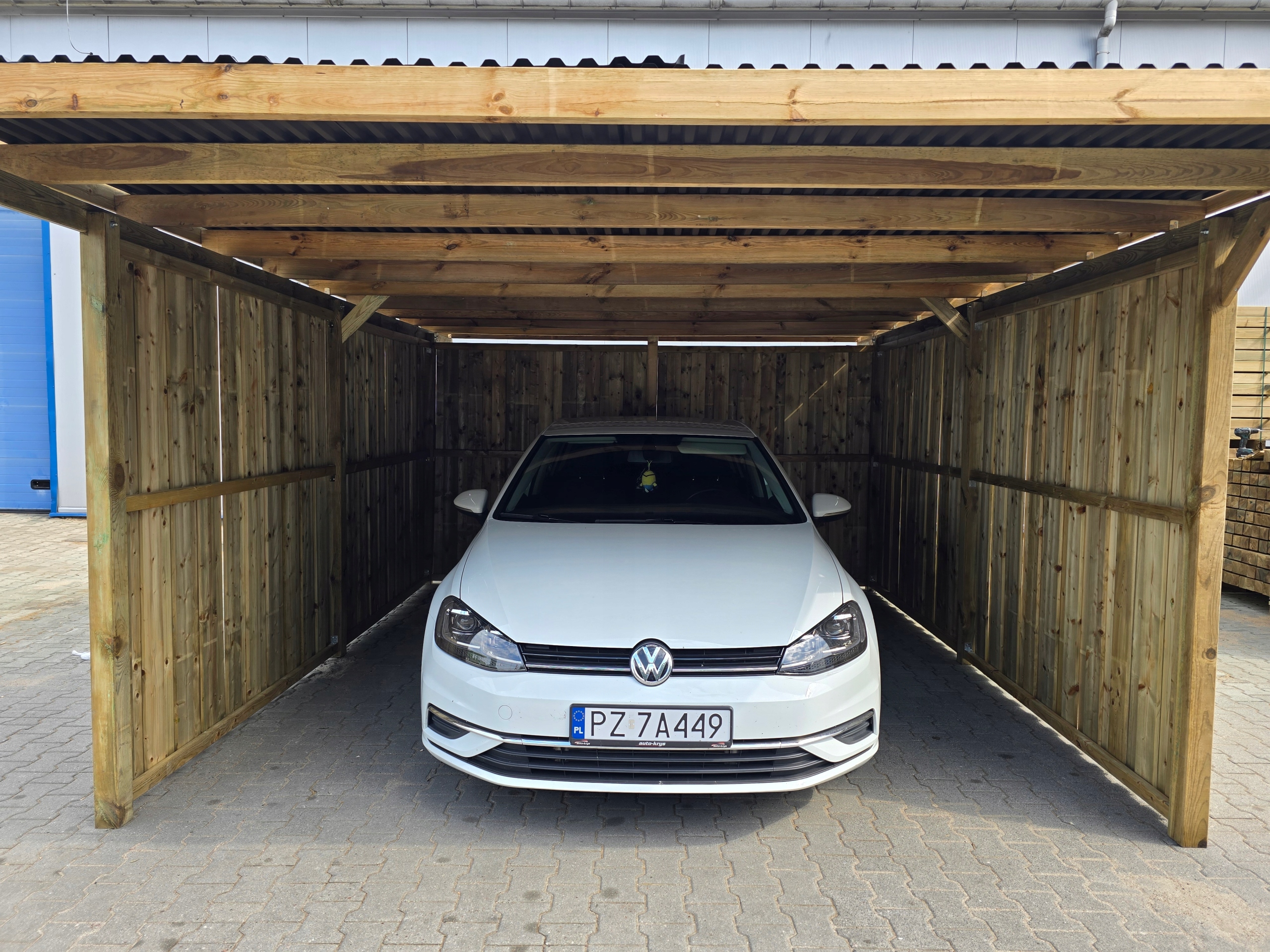 WIATA GARAŻOWA 400X600cm PŁYTA PVC V2 Kolor bezbarwny