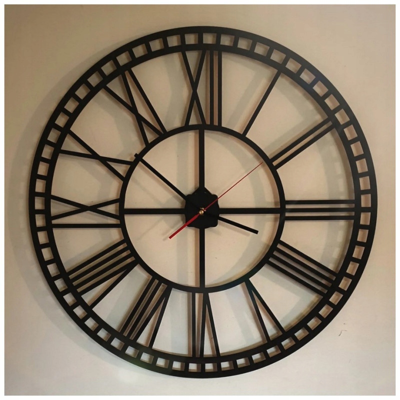 Moderní nástěnné hodiny Eben 60x60 cm do obývacího pokoje jídelny