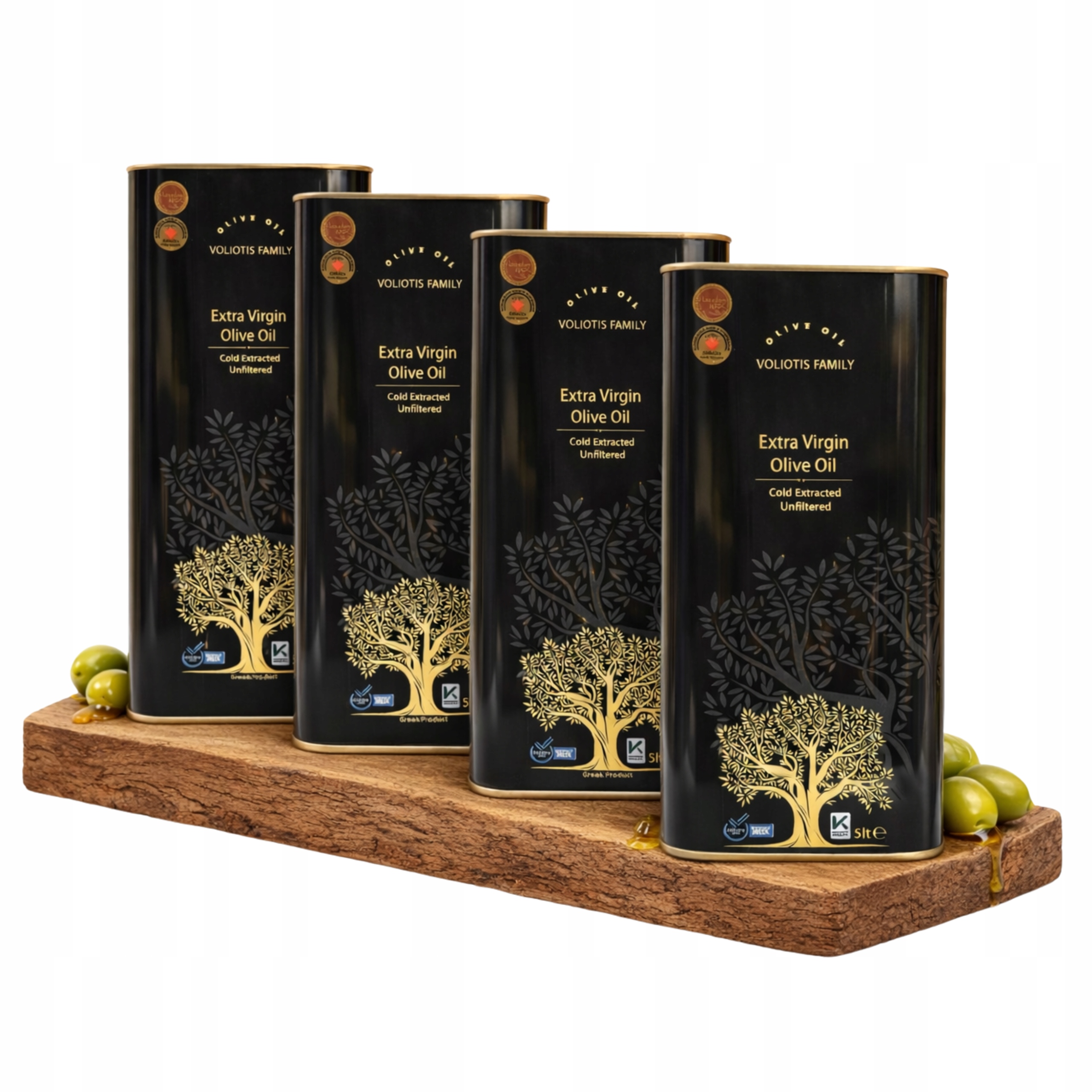 Oliwa z Oliwek Extra Virgin Grecka 4x5L Zbiór 2025/26 0,30% Niefiltrowana