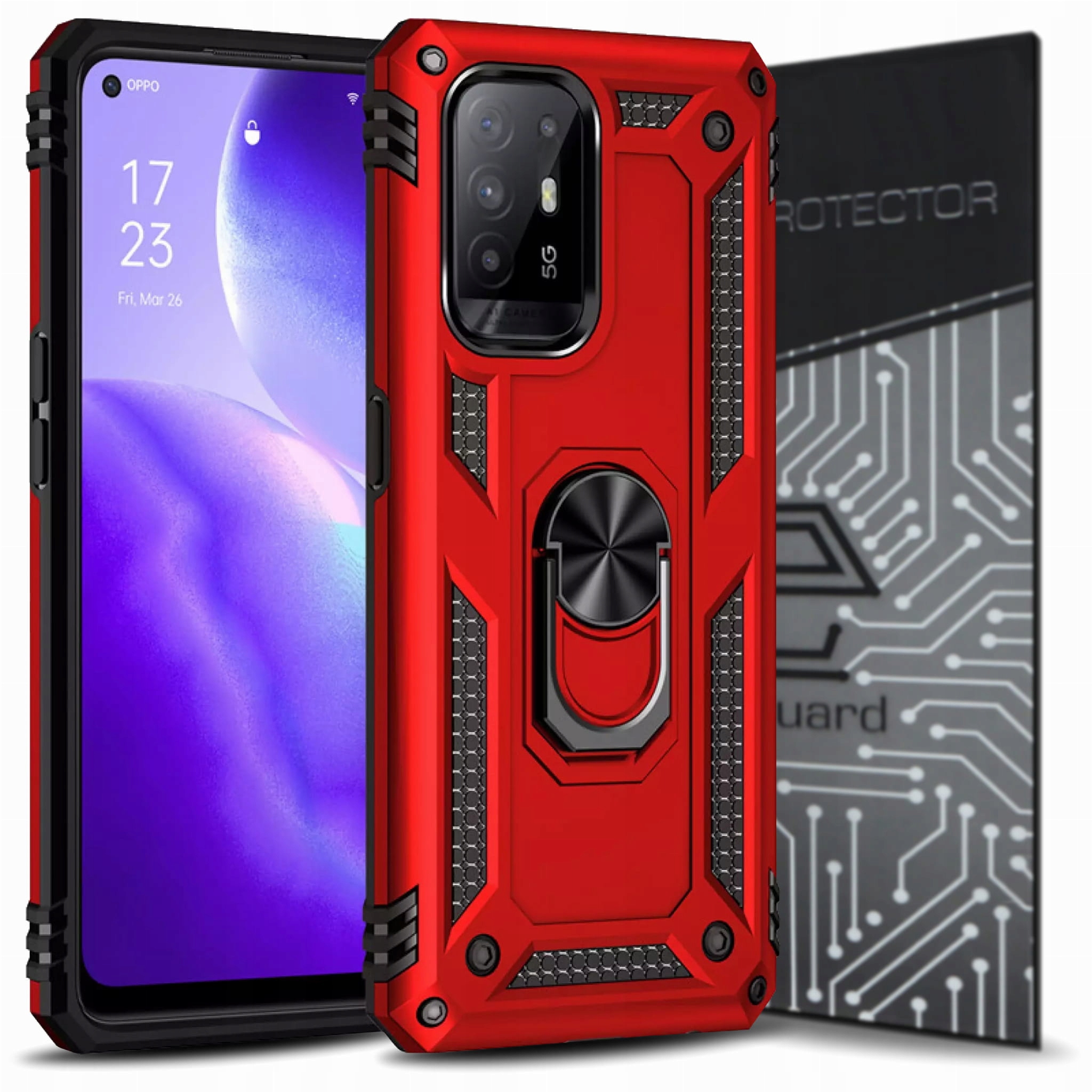 

Case Obudowa Etui Pancerne+szkło do Oppo Reno 5 Z