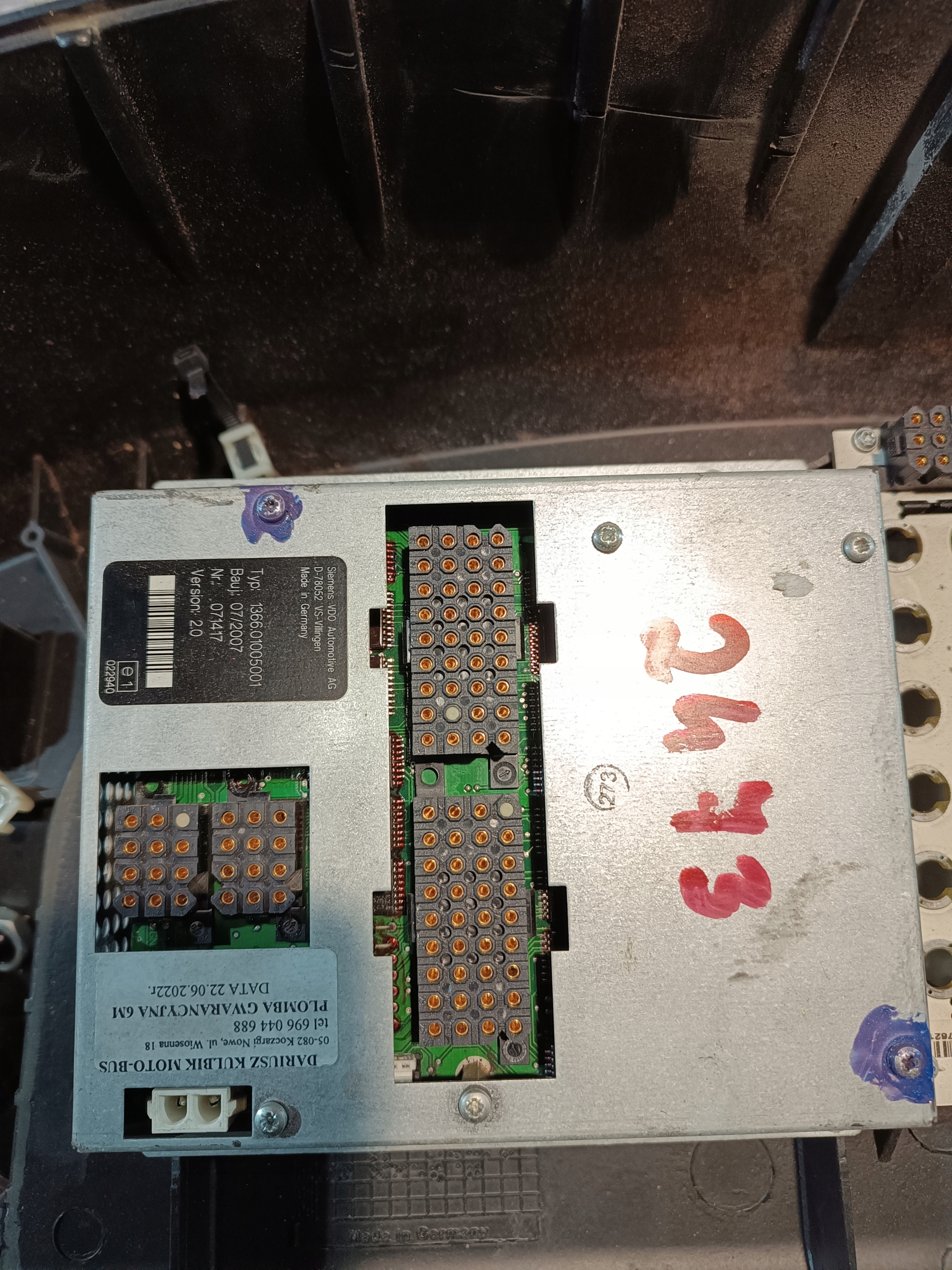 dashboard instrument panel, display LCD VDO SIEMENS 1366.01005001