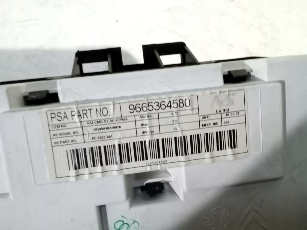 Citroen C5 II dials dials 9665364580