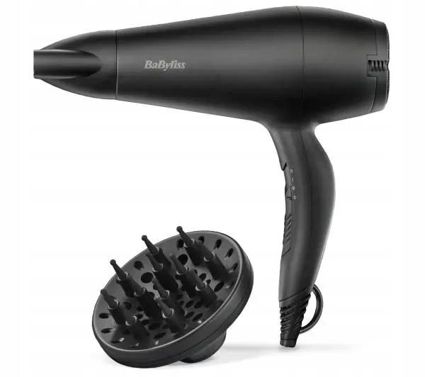Suszarka do włosów BaByliss D215DE 2000W dyfuzor Czarna