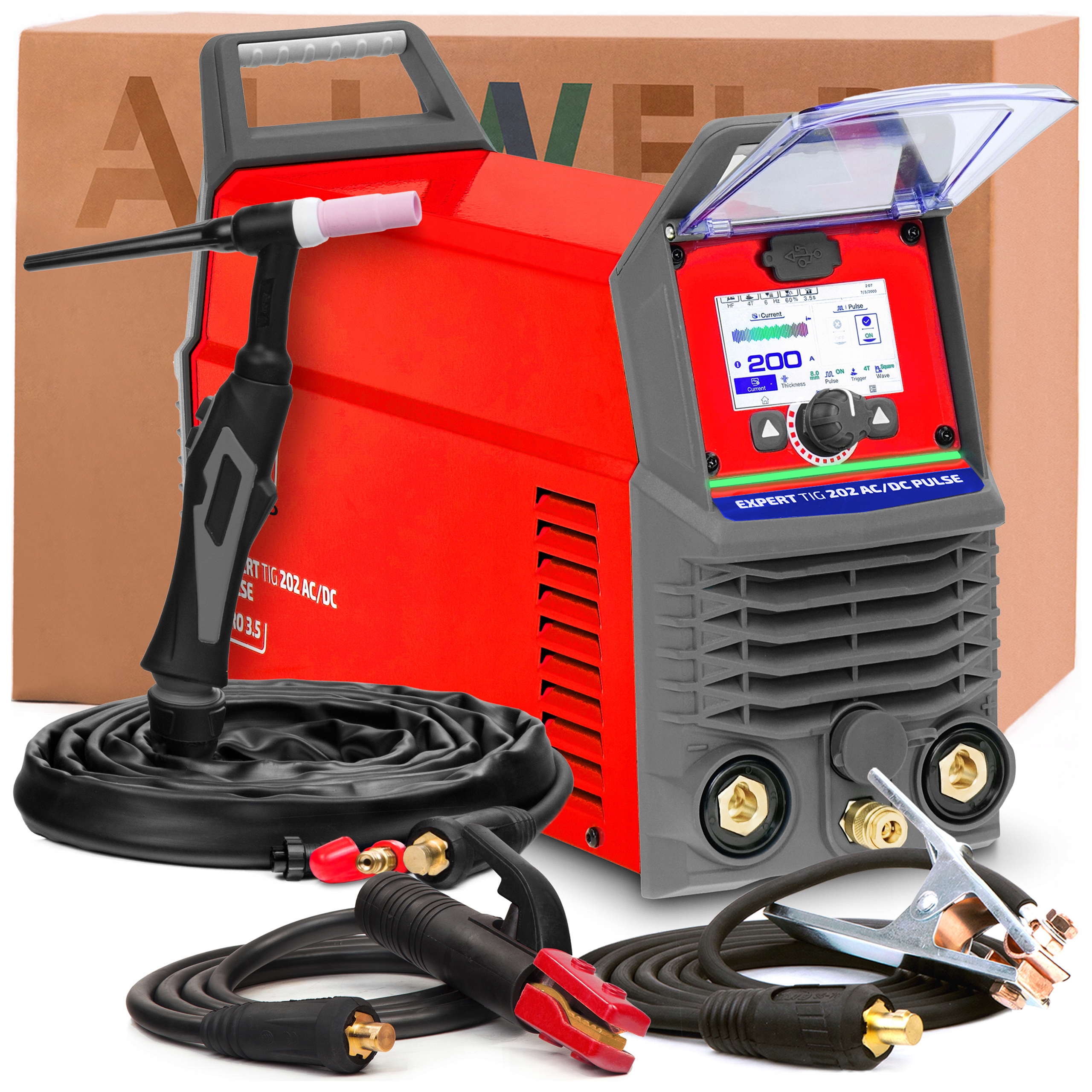Svářečka Ideal Expert Tig 202 Ac/dc Pulse Pro 3.5 230V 200A Mma Hf Lift