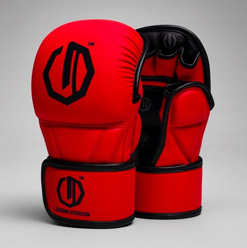 Mma sparingové rukavice Legion Octagon Enforcer Červené L