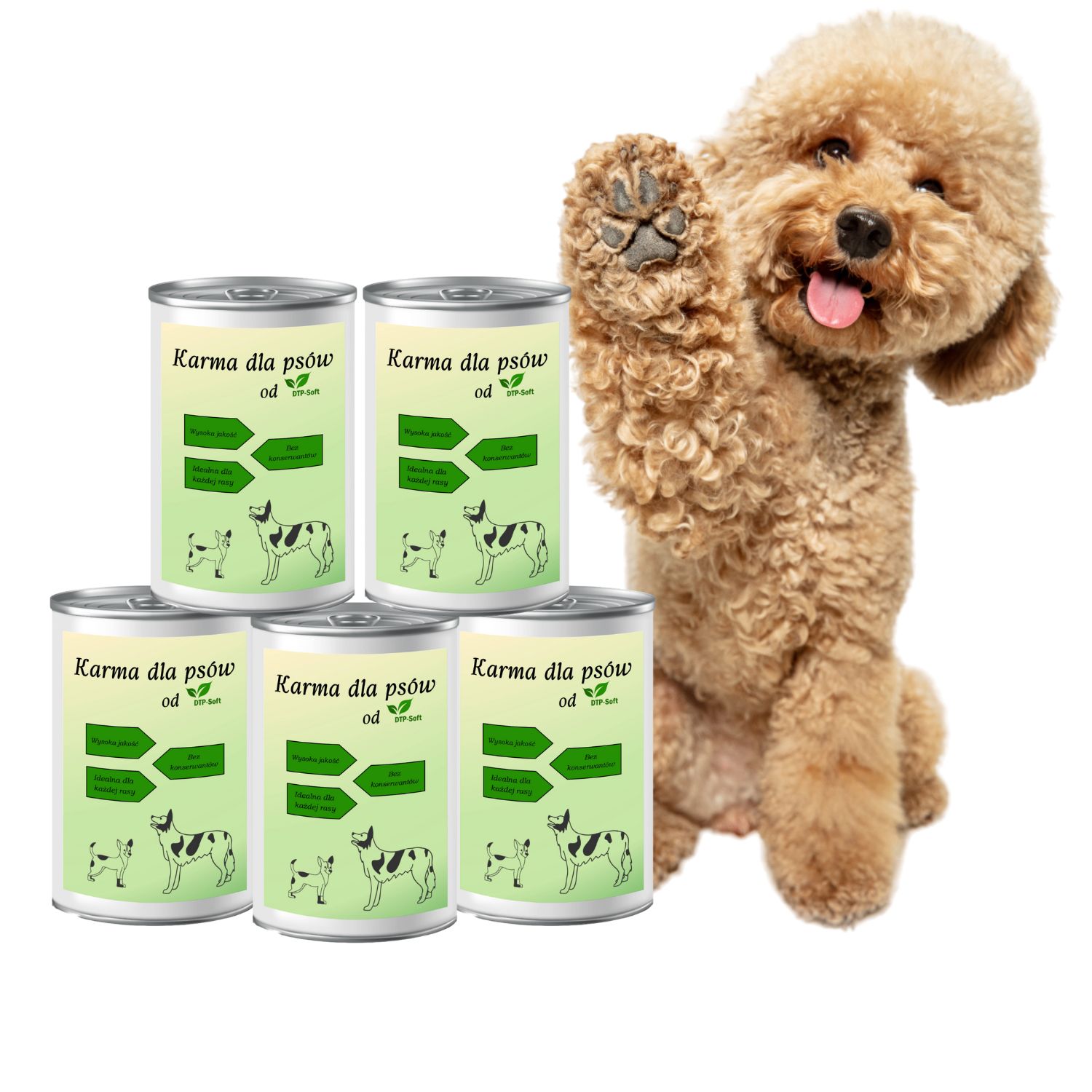 Levně Vlhké krmivo pro psy hovězí konzerva 48x400 g Dtpsoft