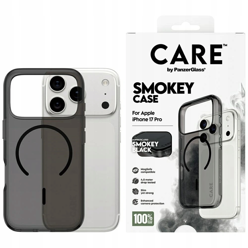 Pouzdro Care by PanzerGlass Flagship Urban Explorer černé MagSafe pro Apple