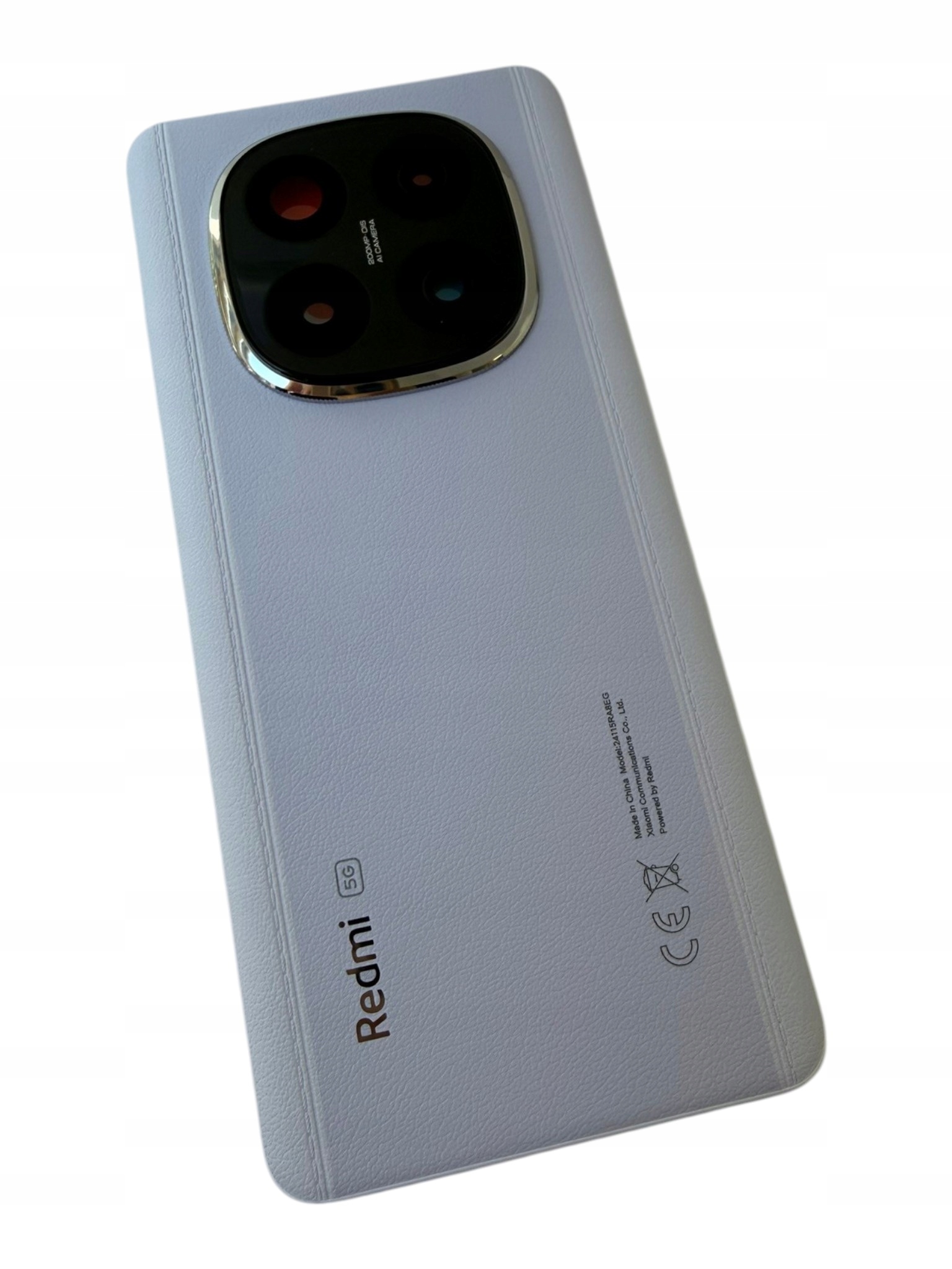 Org Klapka Originální zadní zadní kryt pro Xiaomi Redmi Note 14 Pro+5G fialová