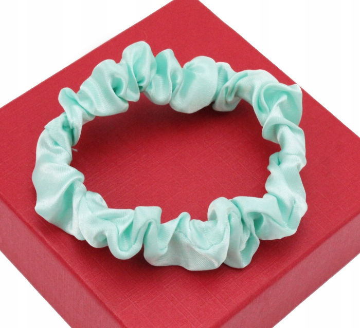 

Gumka Do Włosów Owijka Satynowa Miętowa