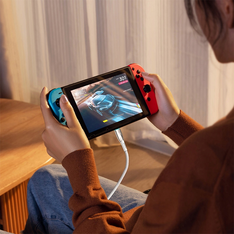 Kabel USB-C do USB-C, Baseus, PD, 100W, przewód 2m Złącza USB typ C - USB typ C