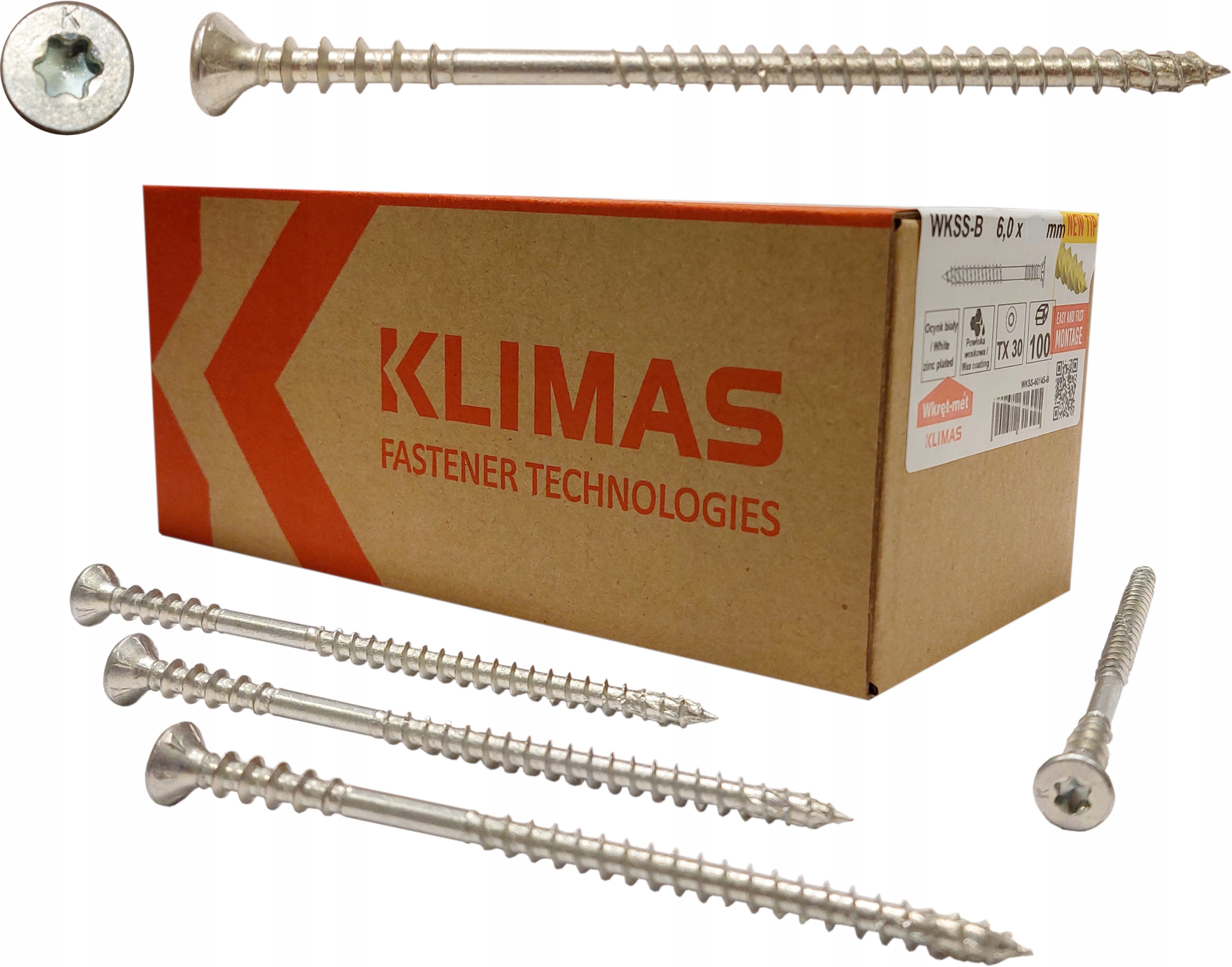 

Wkręty dystansowe 6x120 do poziomowania łat 100szt