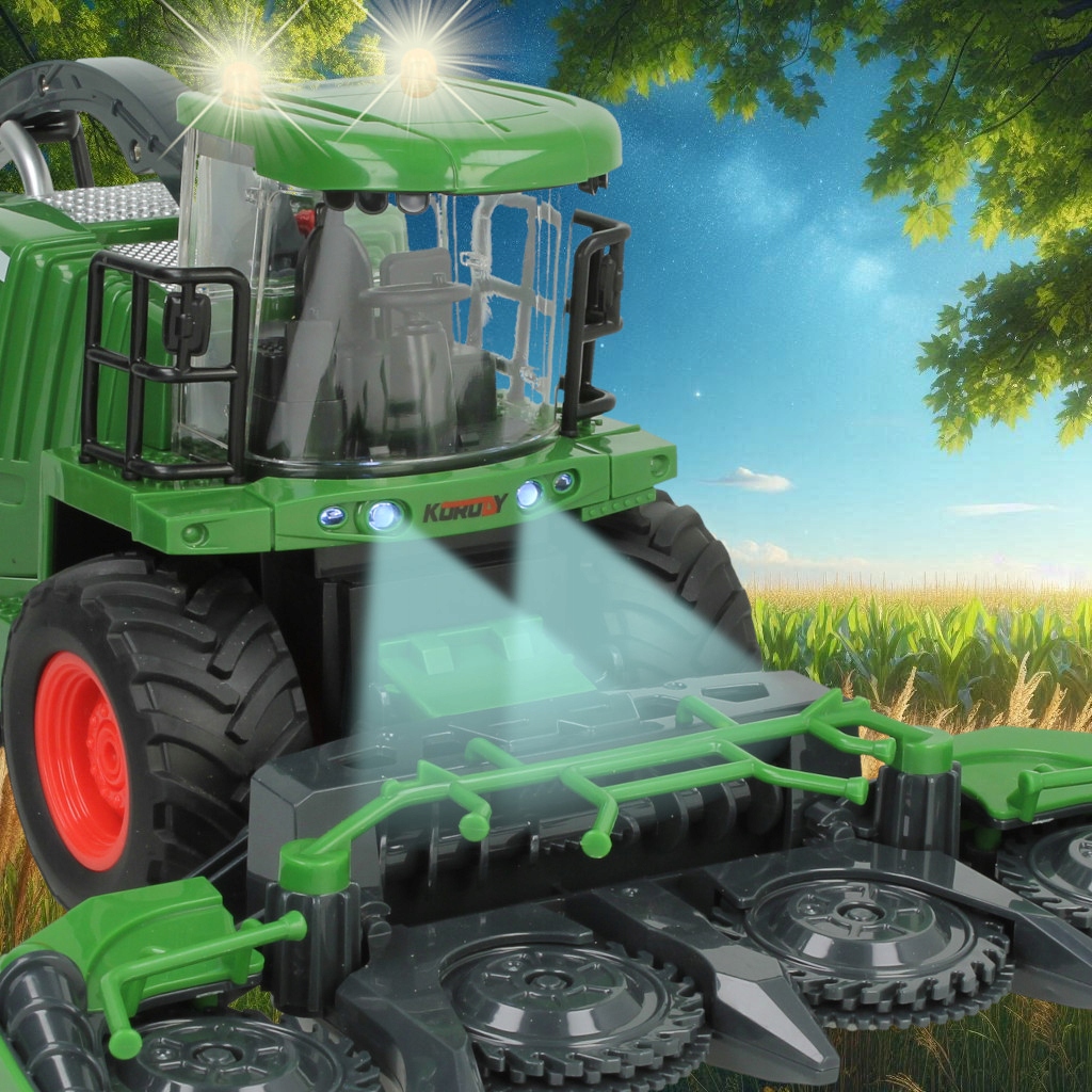 KOMBAJN DO KUKURYDZY ZDALNIE STEROWANY ŚWIECI MASZYNY ROLNICZE HEDER DYM Materiał guma plastik