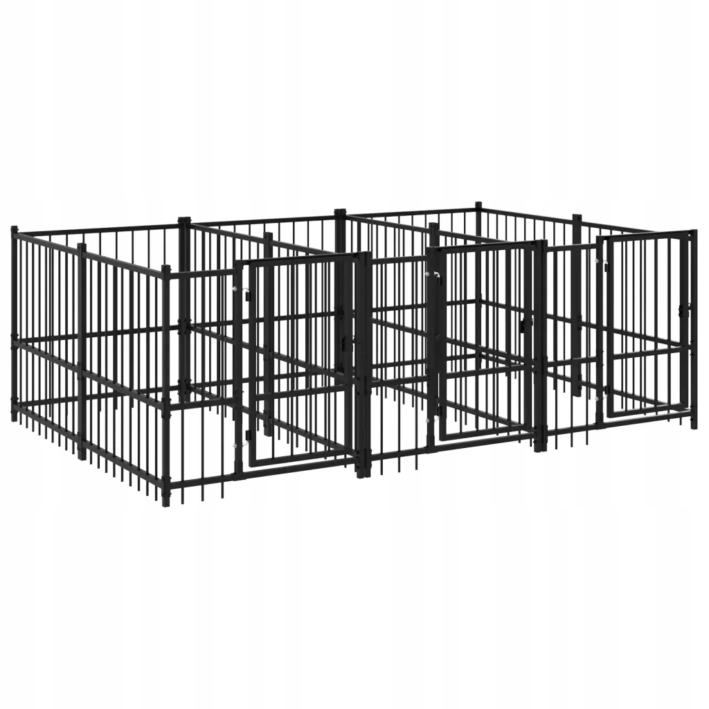 Levně Kotec venkovní pro psa, ocelová, 5,63 m²