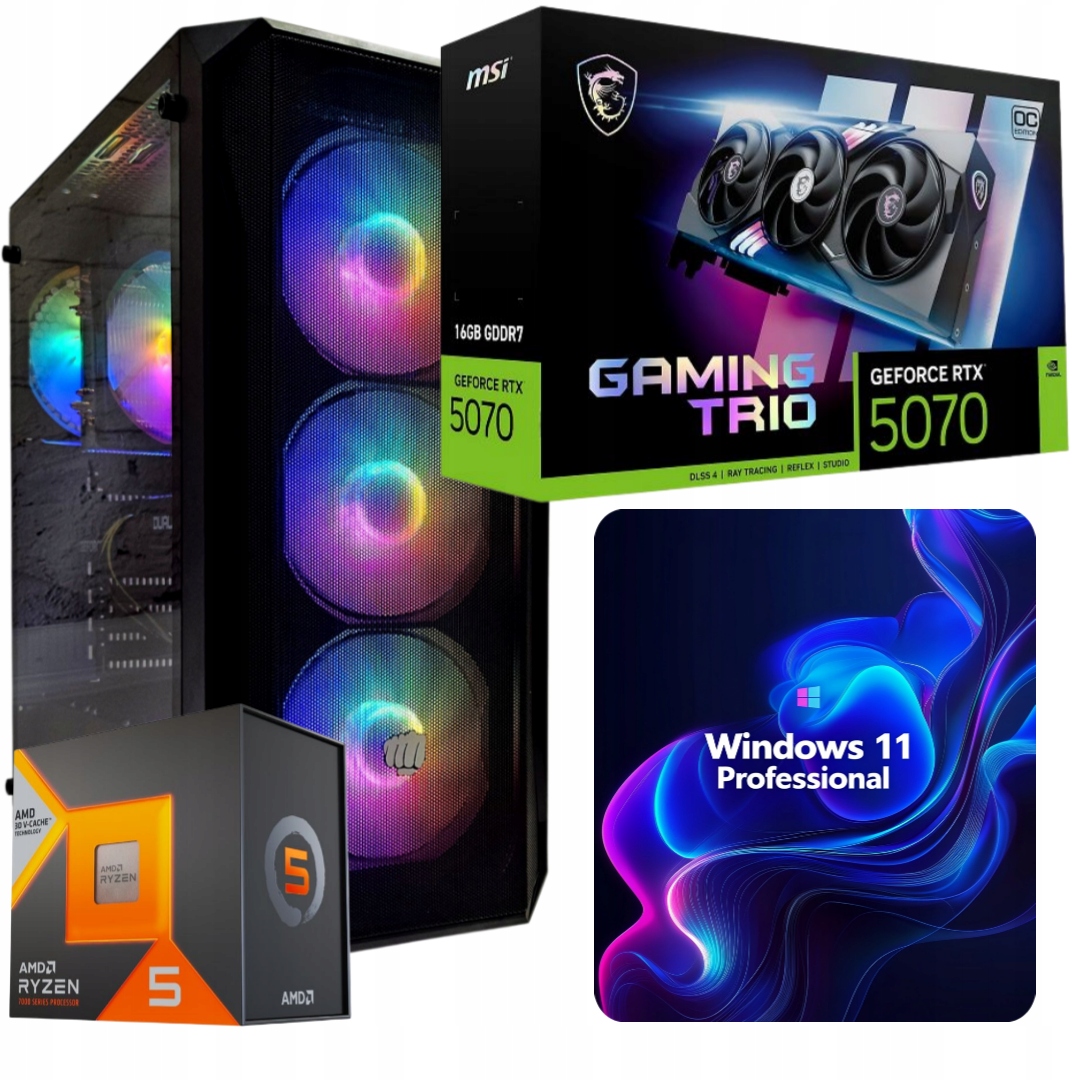 Herní Set Technotronix R5 8400F/32GB/RTX5070/1TB SSD/W11