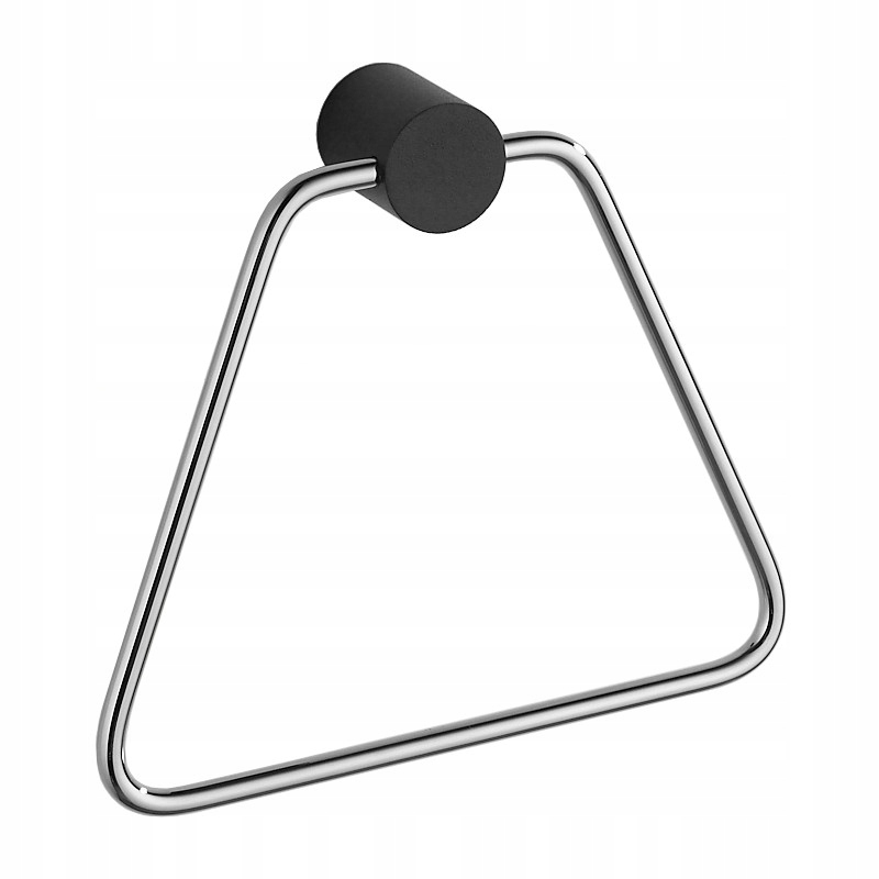 Mexen Aron věšák na ručník, Černá/Chromovaná