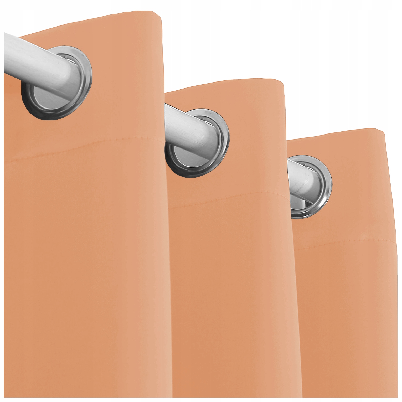 ZASŁONY MATOWE ZASŁONA PRZELOTKI 145x250 morelowy