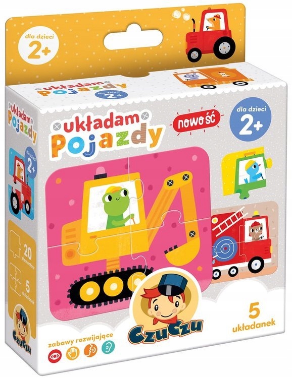 

Czu Czu Puzzle Edukacyjne Układam Pojazdy 20 Elem
