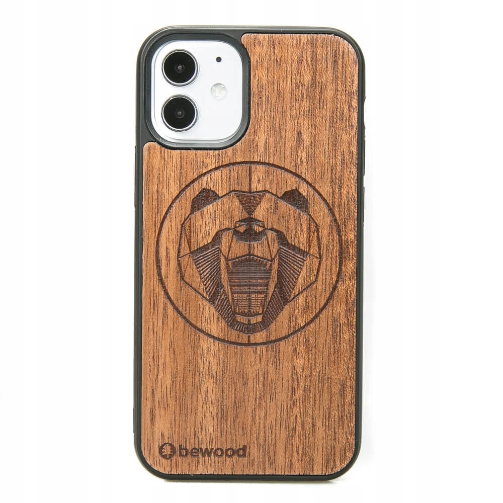 Pouzdro Bewood pro iPhone 12 Mini Medvěd Merbau