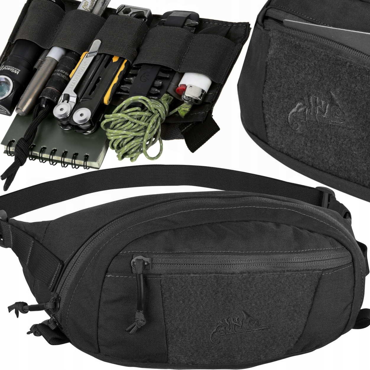 Pánská Ledvinka Turistická bederní taška Bandicoot Helikon Černá taška