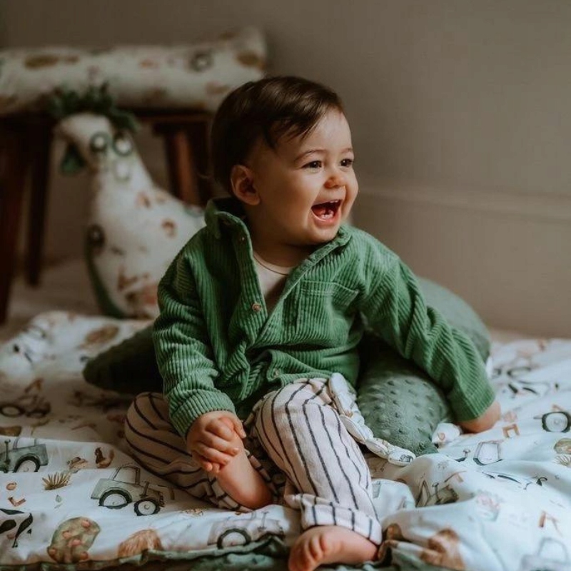 Ciepły Koc Minky ABC FARM M- La Millou Kod producenta 131801-BTWM-MINK-AFM-KI-M