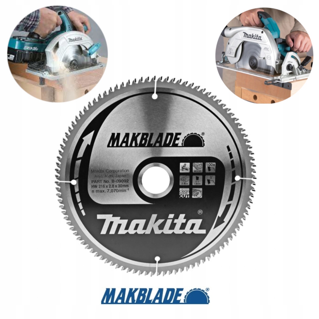 Vidiový kotouč do pokosové pily Makita B-32867 216x30mm 100 zubů Makblade