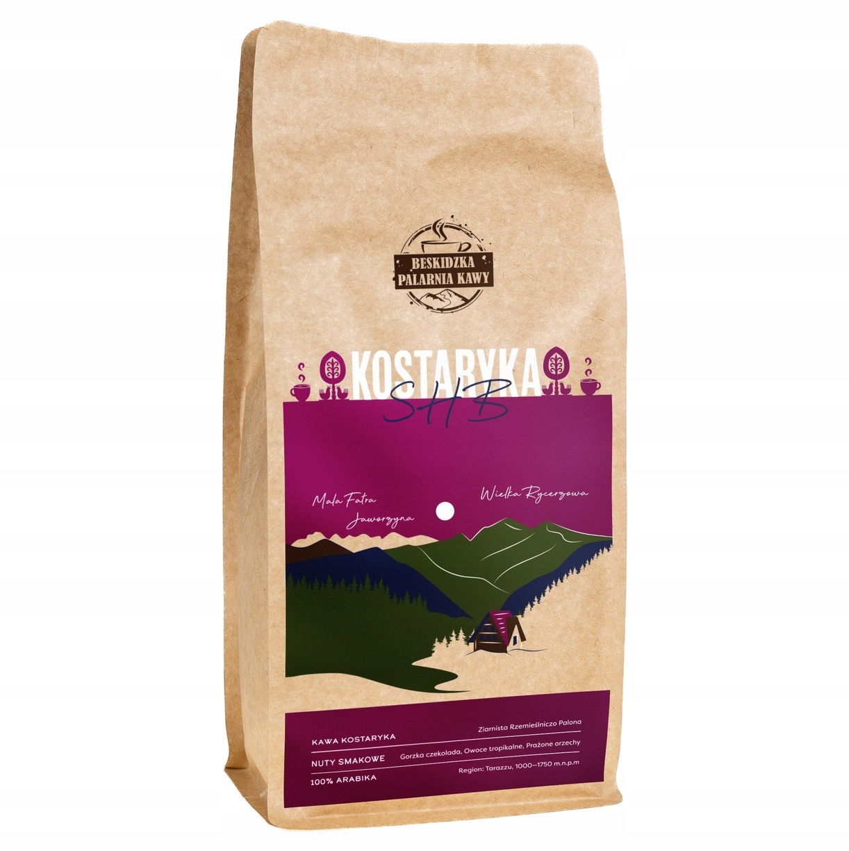 Čerstvě Pražená Mletá Káva Kostarika Shb 1kg 100% Arabica Speciality