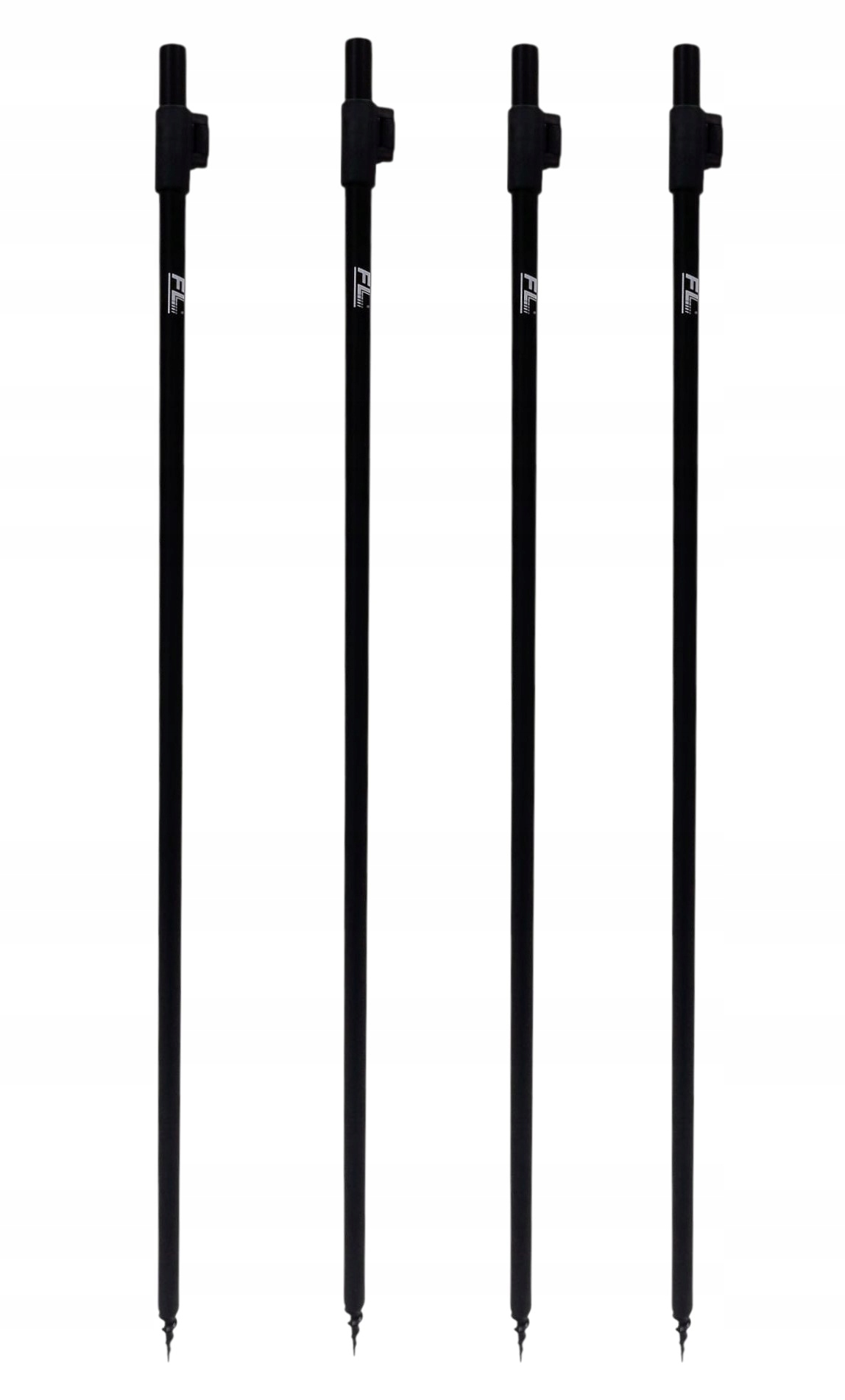 Zestaw 4X Podpórka Wędkarska Wkręcana Sztyca Aluminiowa 80/150CM