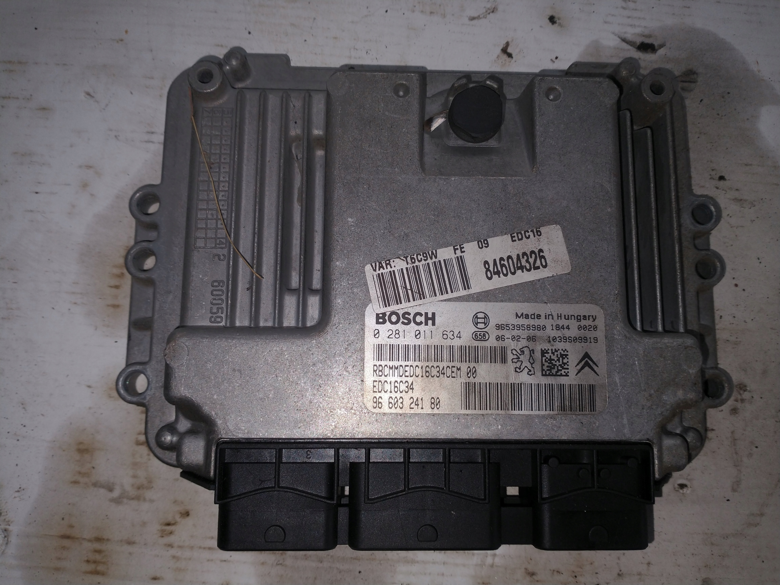 Centralina Motore BOSCH 0281011634 1,6 HDI