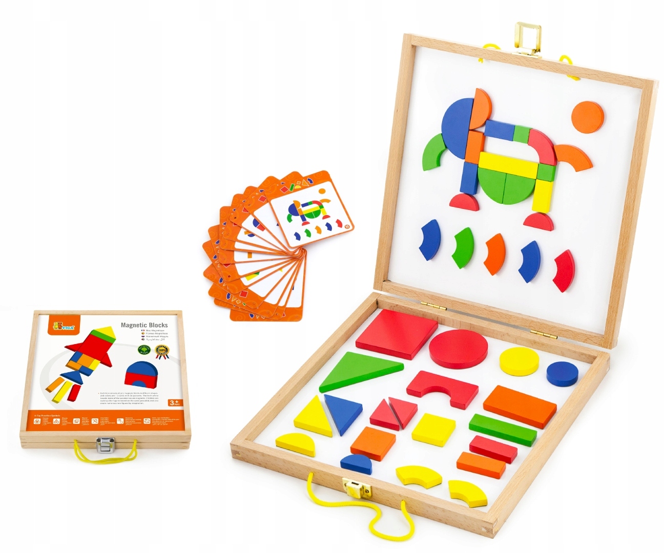 UKŁADANKA MAGNETYCZNA w walizce KREATYWNA Viga