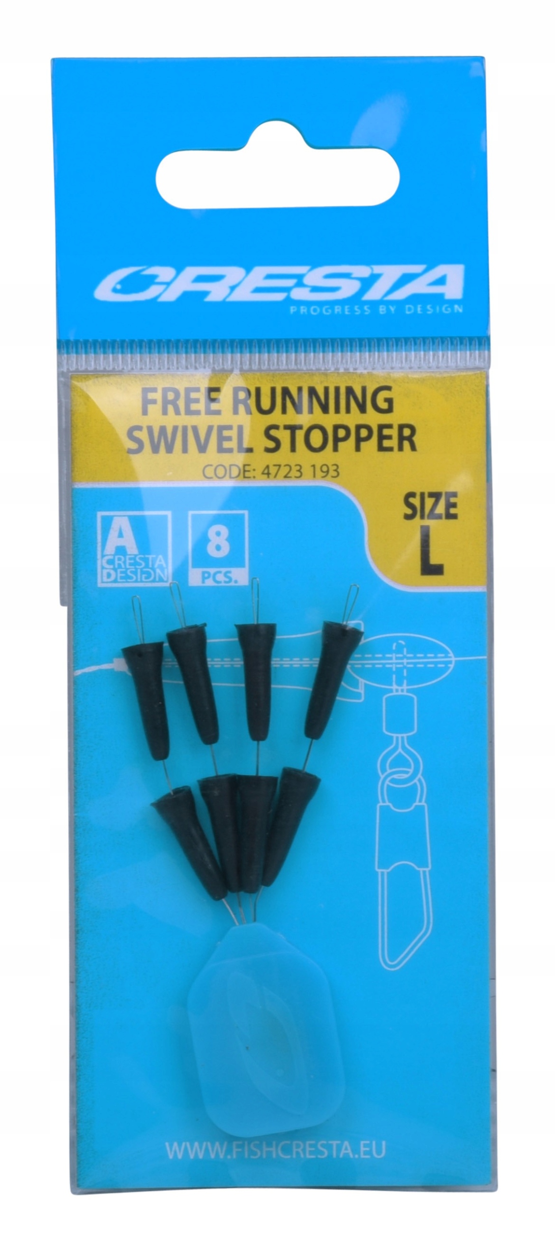 CRESTA STOPER FEEDER POZYCJONUJĄCY FREE RUNNING Rozmiar L 8 sztuk 4723-193