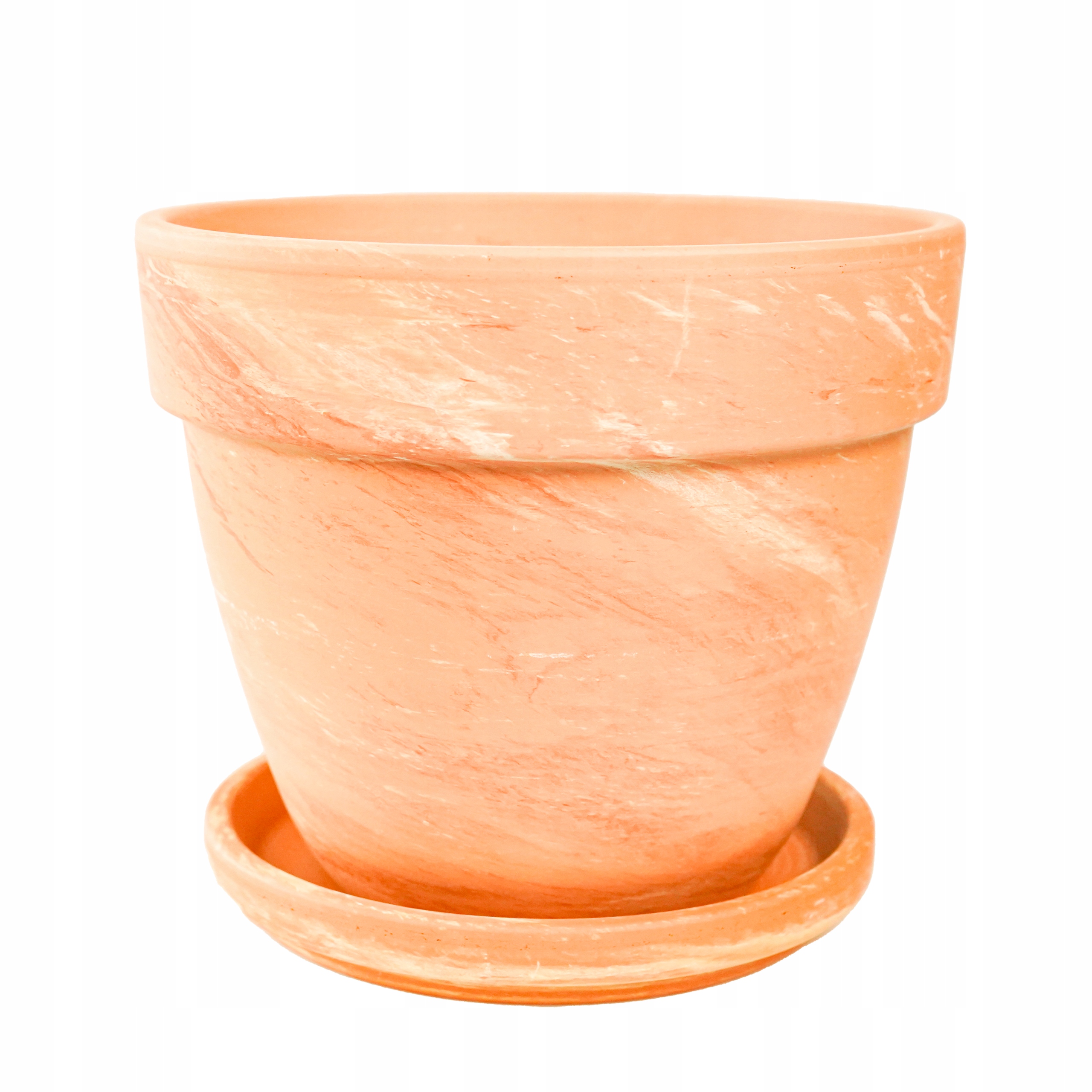 

Donica fi 23,5cm ceramiczna terakota, podstawka