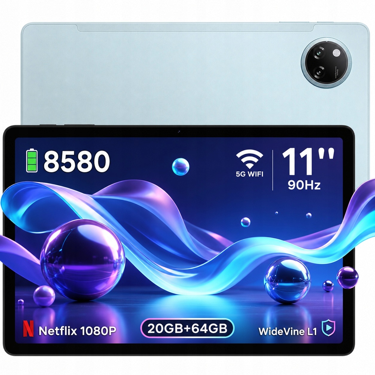 Android Tablet Doogee TabA9+ 11" 20+64GB 8580mAh GPS/90Hz/13MP/WIFI/3.5mm