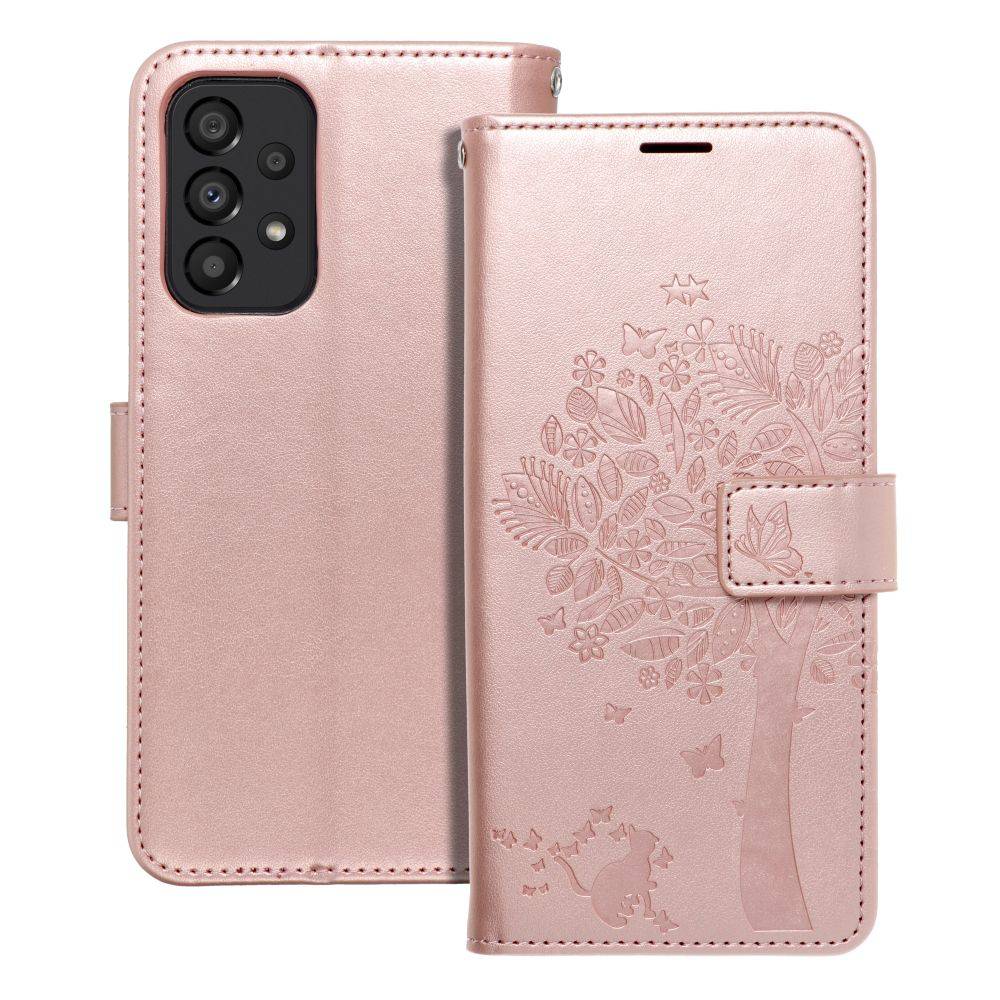 Etui Mezzo Book Do Samsung A33 5G Drzewo Złoty Róż